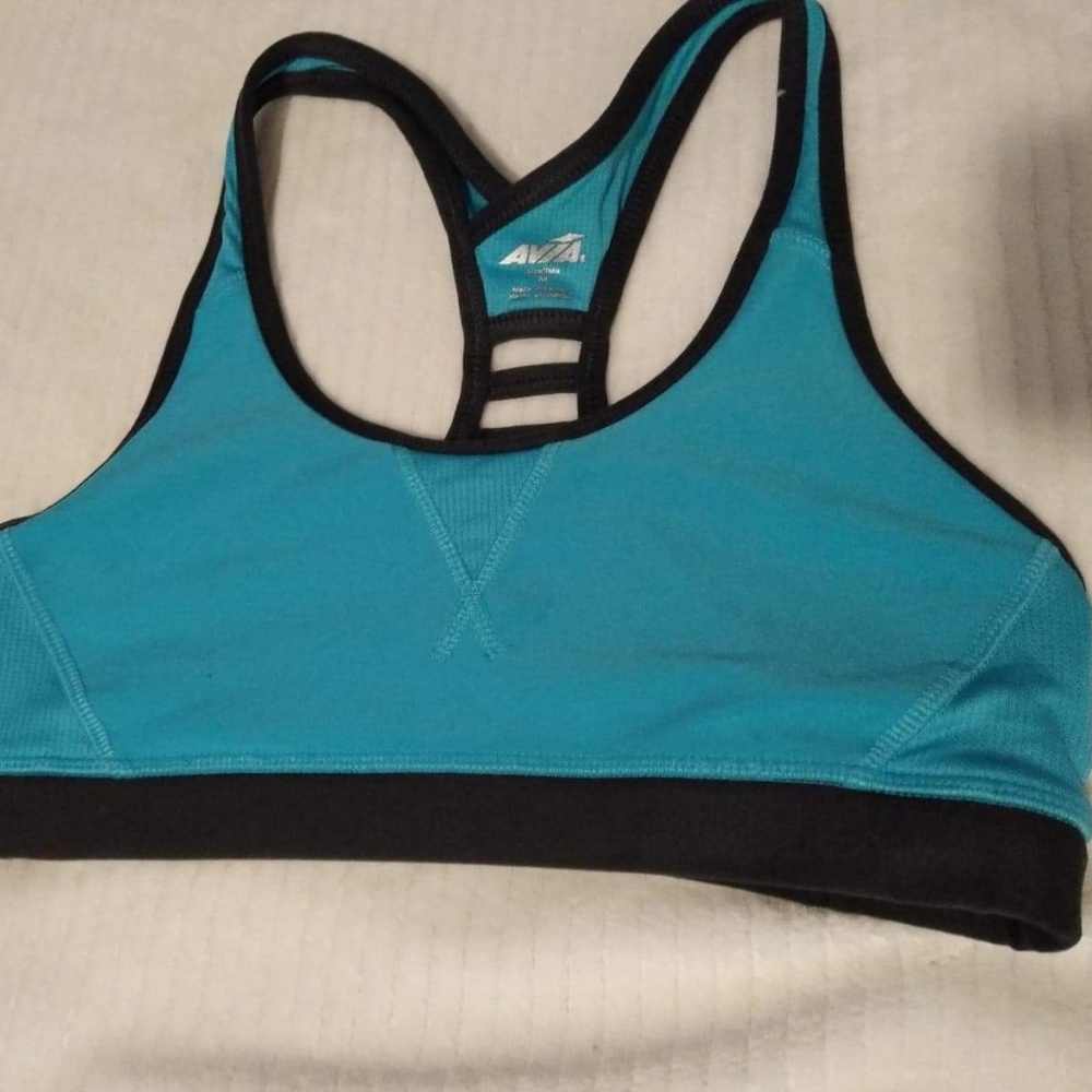 Avia blue and gray sport bra